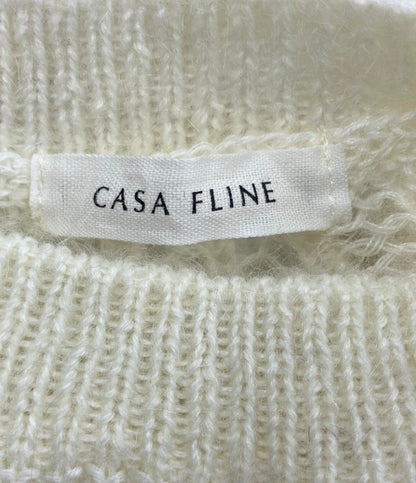 美品 カーサフライン 長袖ニット ショート丈 レディース SIZE F (M) casa fline