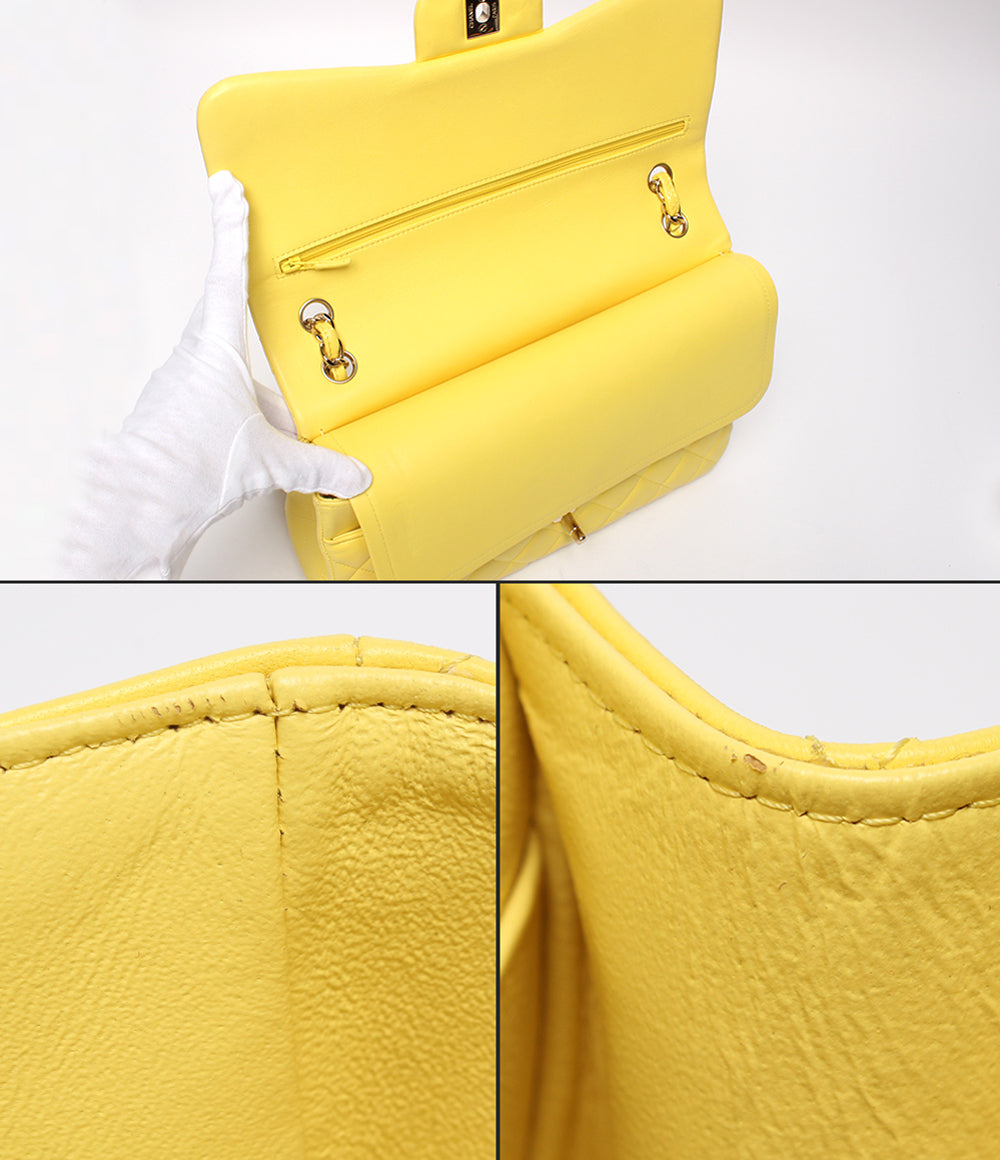CHANEL チェーンショルダーバッグ ゴールド金具 ダブルチェーン ダブルフラップ デカマトラッセ レディース シャネル