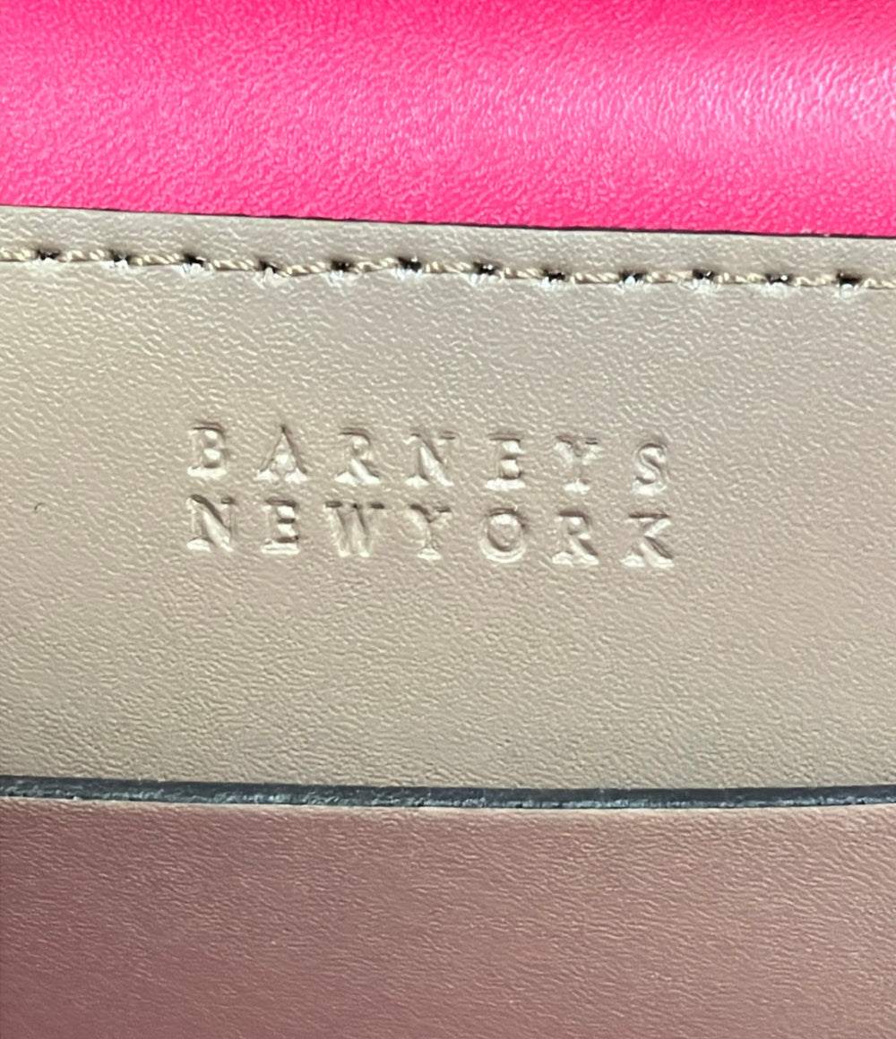 美品 BARNEYS NEW YORK 2way ハンドバッグ ショルダーバッグ 斜め掛け レディース バーニーズ ニューヨーク
