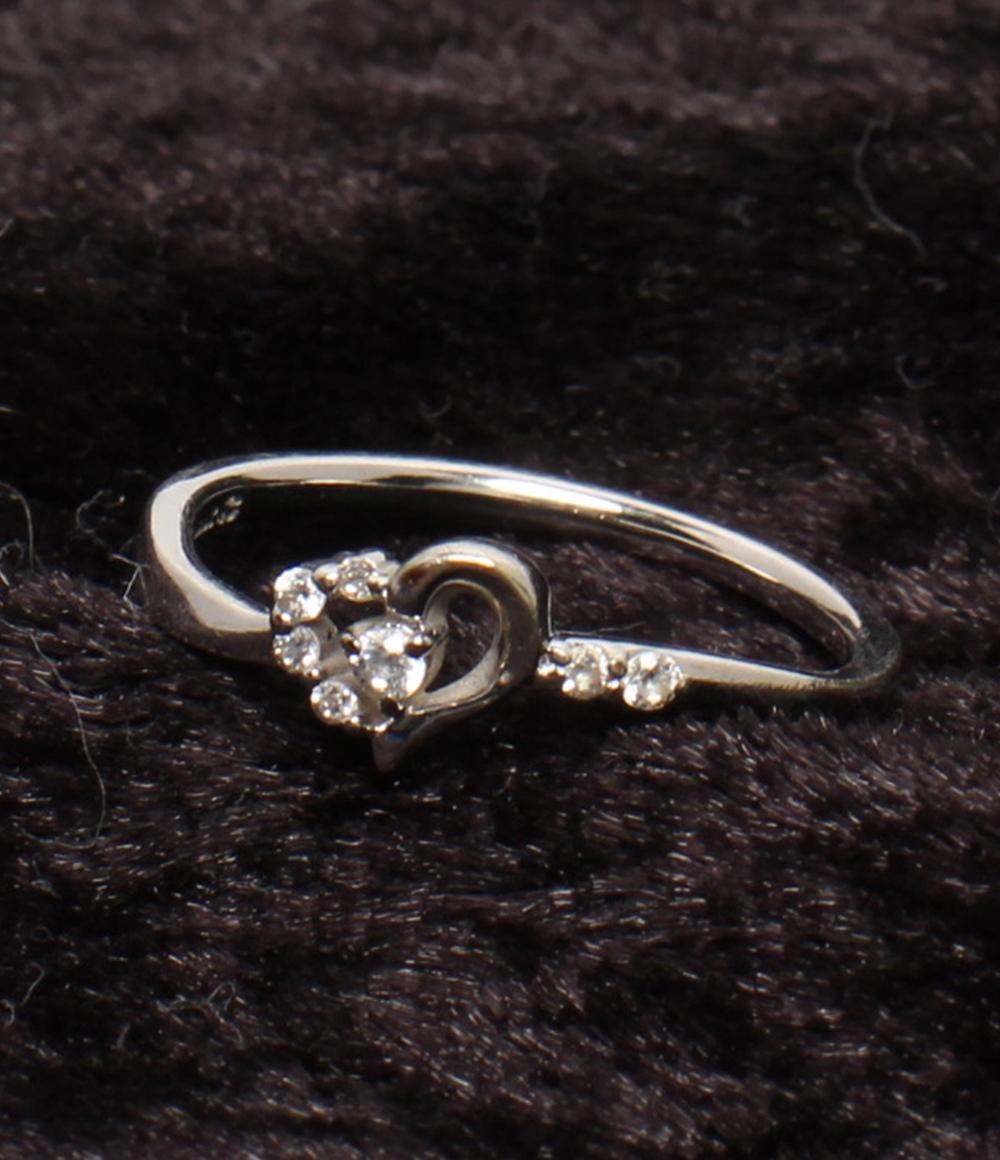 canal4℃ リング 指輪 K10 ハートモチーフ レディース SIZE 9号 カナルヨンドシー