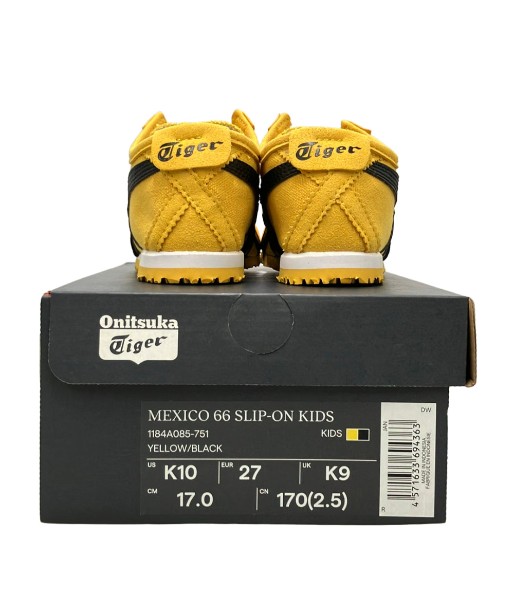 美品 ONITSUKA TIGER ローカットスニーカー MEXICO 66 SLIP-ON KIDS 1184A085 キッズ SIZE 17.0 オニツカタイガー