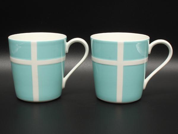 美品 TIFFANY&Co. マグカップ 2点セット ペア ブルーボックス ティファニー