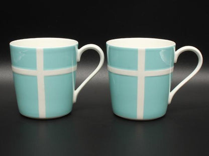 美品 TIFFANY&Co. マグカップ 2点セット ペア ブルーボックス ティファニー