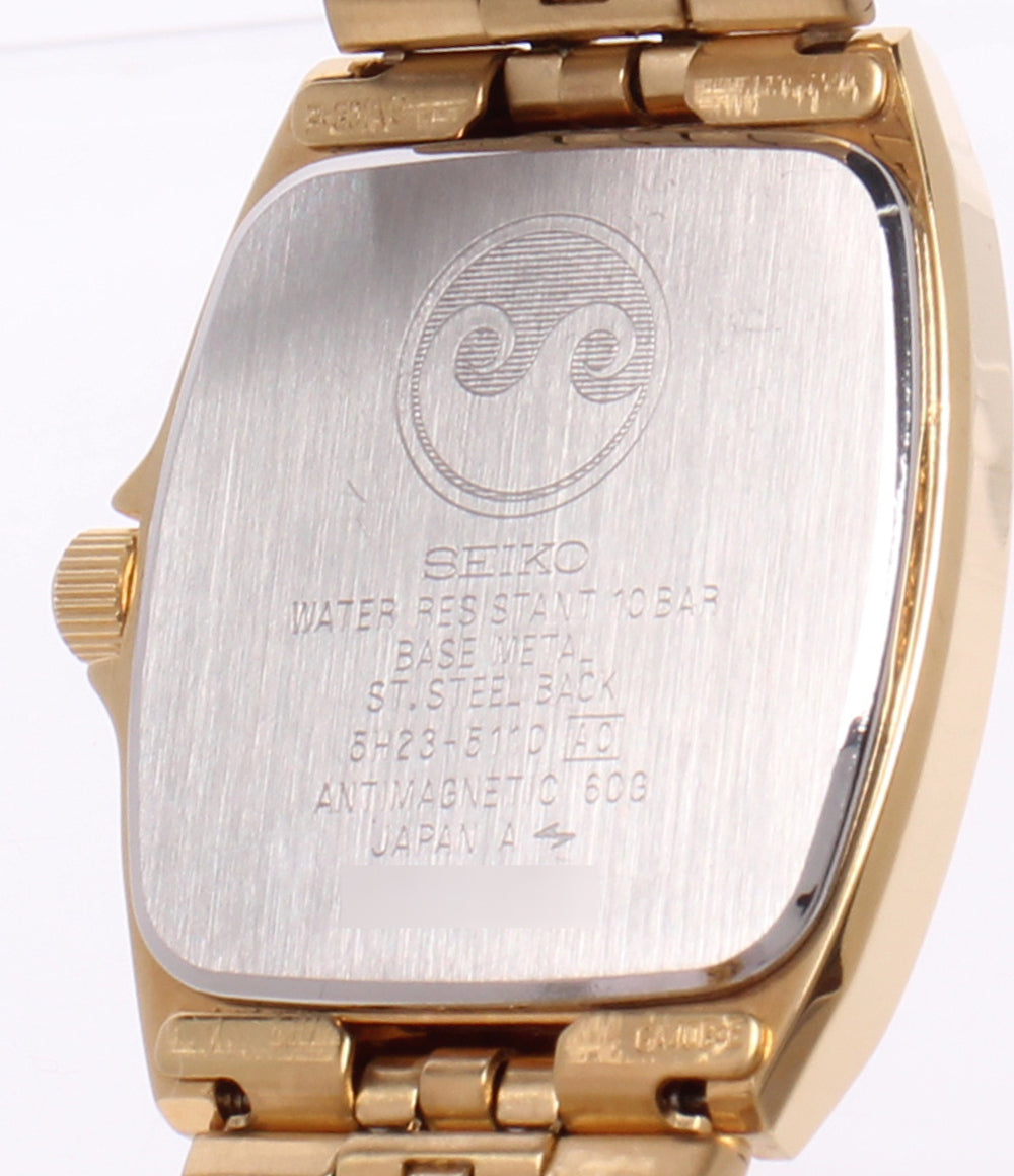 SEIKO 腕時計 クロノス クオーツ 5H23-5110 メンズ セイコー