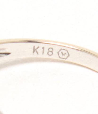 美品 VENDOME AOYAMA リング 指輪 K18 ダイヤ 4P レディース SIZE 7号 ヴァンドームアオヤマ