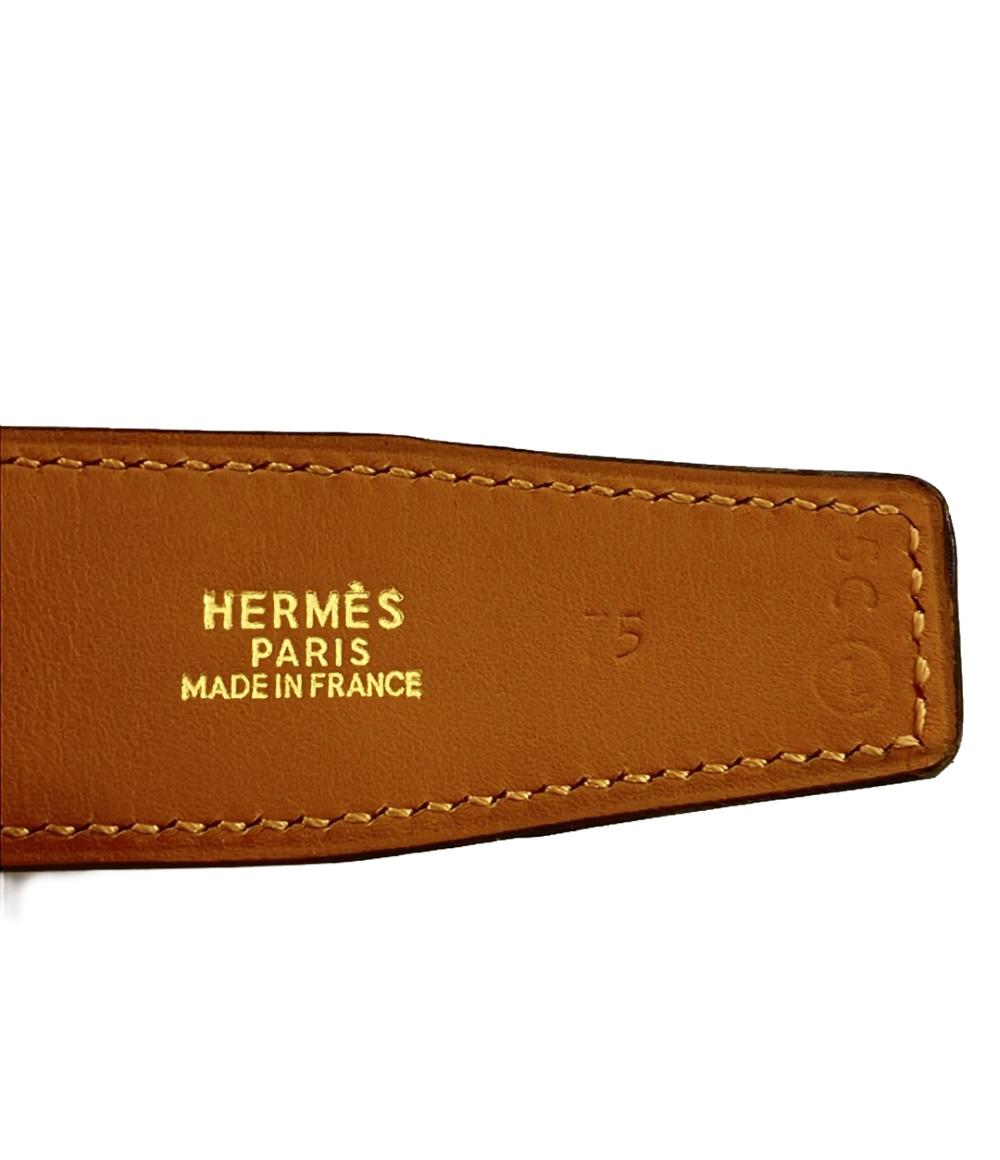 エルメス ベルト ◯Z刻印 Hゴールドバックル レディース HERMES