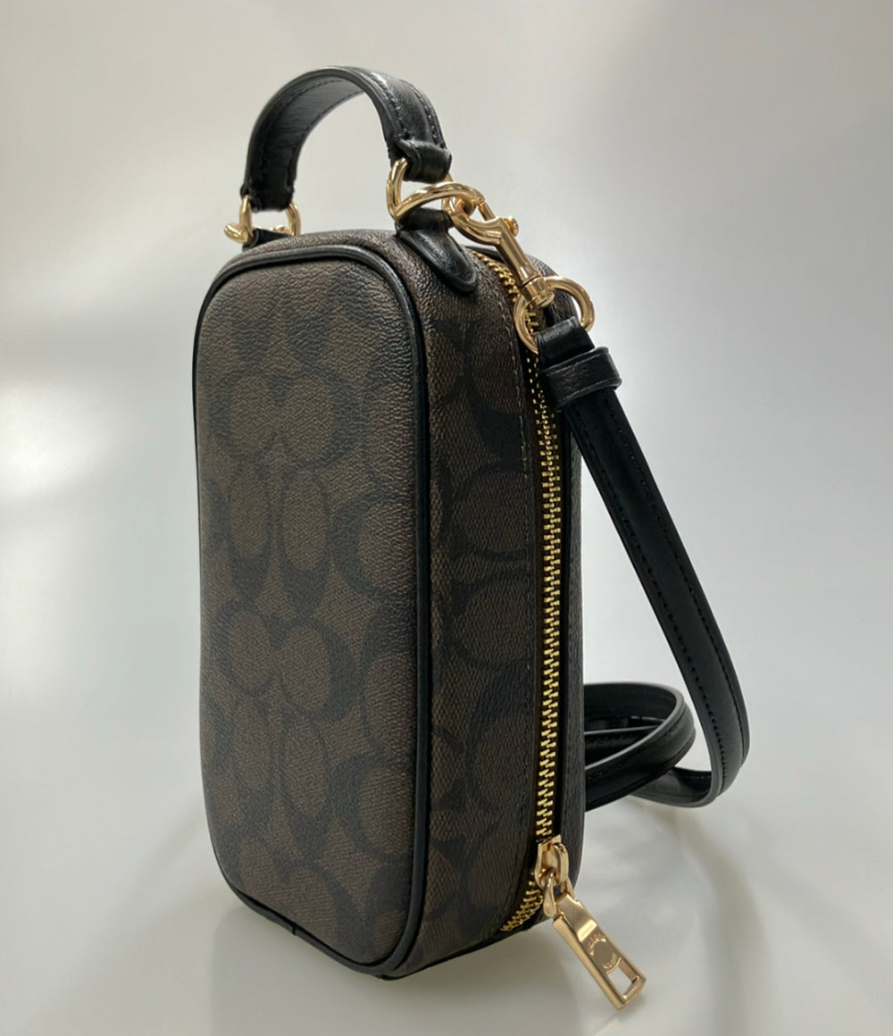 美品 COACH ショルダーバッグ スマホショルダー ポシェット 斜め掛け シグネチャー CC872 ユニセックス コーチ