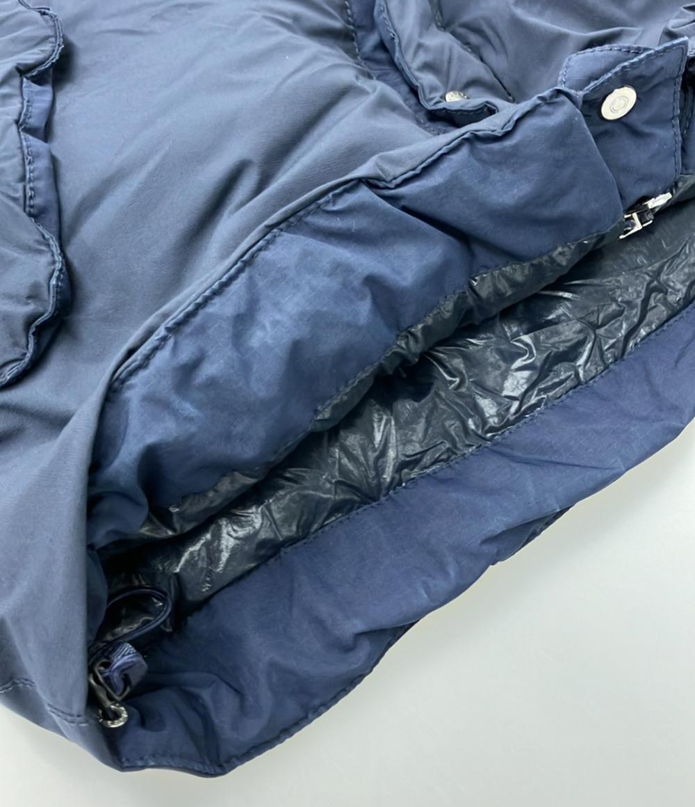 美品 ザノースフェイスパープルレーベル フーデッドファー シームレス ダウンジャケット レディース SIZE M THE NORTH FACE PURPLE LABEL