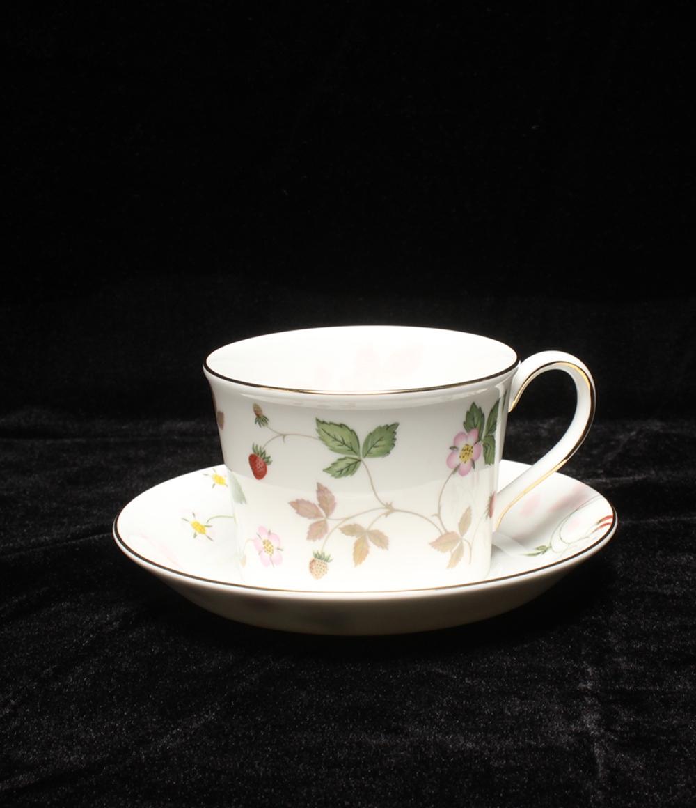 美品 ウエッジウッド カップ＆ソーサー デルフィ ワイルドストロベリー Wild Strawberry WEDGWOOD