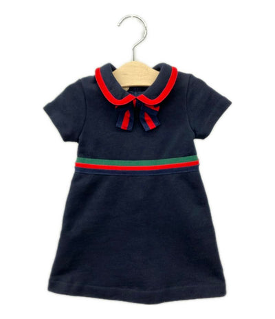 GUCCI 半袖 リボンワンピース ベビー SIZE 12/18 グッチ