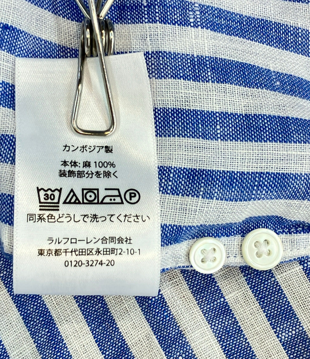 美品 POLO RALPH LAUREN 長袖シャツ ストライプ メンズ SIZE M ポロ・ラルフローレン