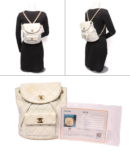 CHANEL リュック 3番台 ゴールド金具 マトラッセ レディース シャネル