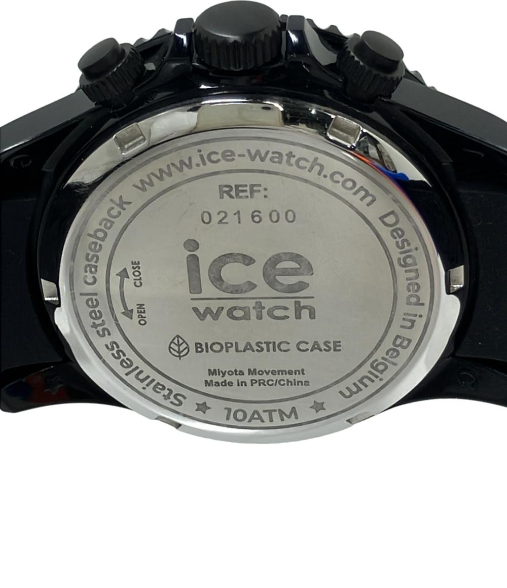 美品 ice watch 腕時計 クオーツ ブラック 021600 メンズ アイスウォッチ