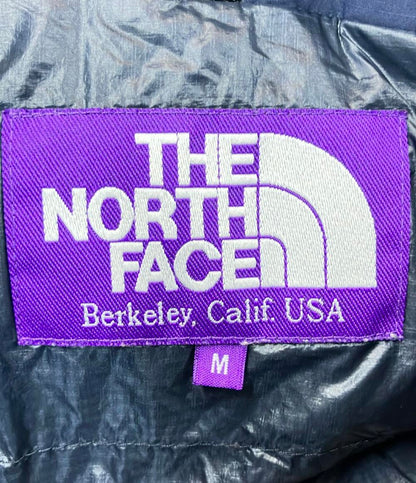 美品 ザノースフェイスパープルレーベル フーデッドファー シームレス ダウンジャケット レディース SIZE M THE NORTH FACE PURPLE LABEL