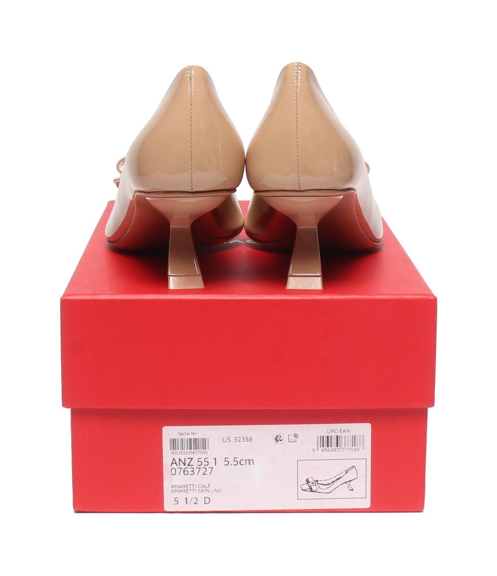 美品 FERRAGAMO パンプス 763727 レディース SIZE 5 1/2 フェラガモ