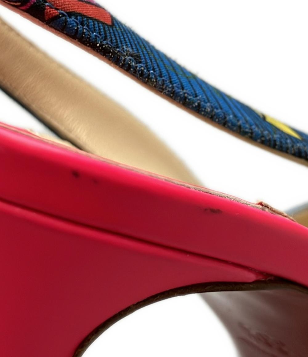 Christian Louboutin オープントゥバックストラップサンダル レディース SIZE 36 1/2 クリスチャンルブタン