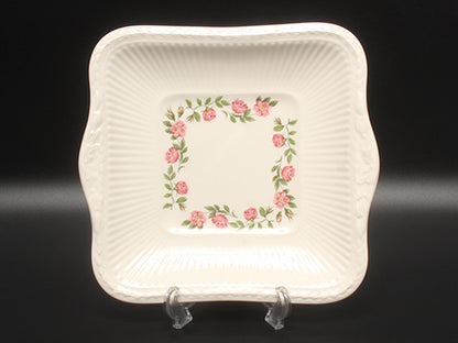 美品 WEDGWOOD スクエアディッシュ 皿 25cm ロザリンド ウェッジウッド