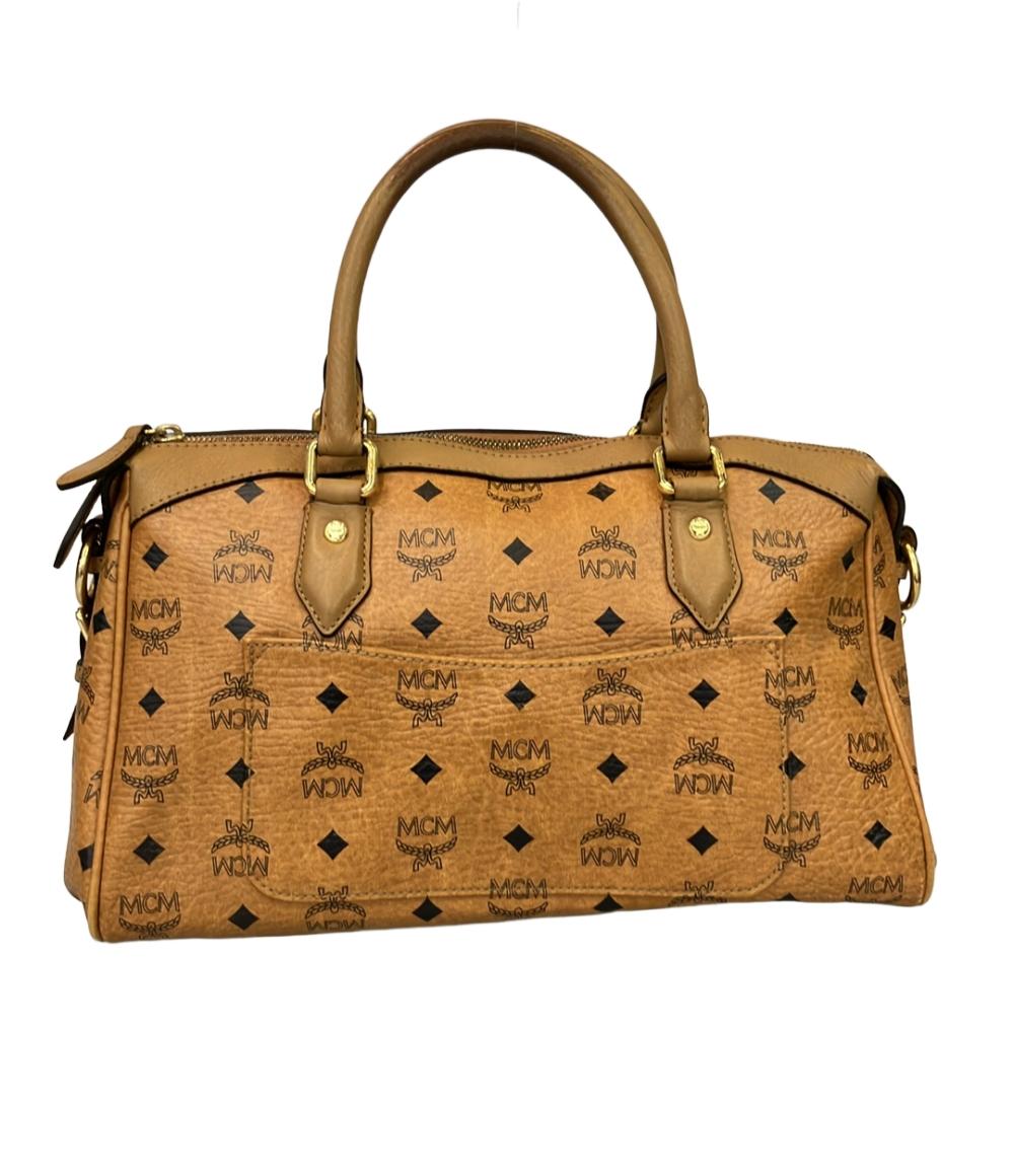 MCM ハンドバッグ ミニボストン ロゴ レディース エムシーエム