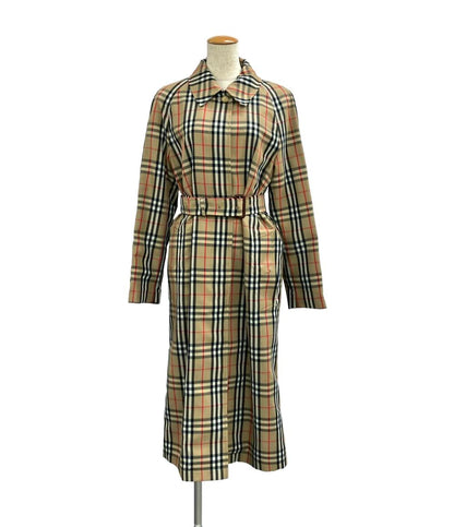 美品 BURBERRY LONDON チェックコート KEMPTON SHORT COAT レディース SIZE 36 (S) バーバリーロンドン