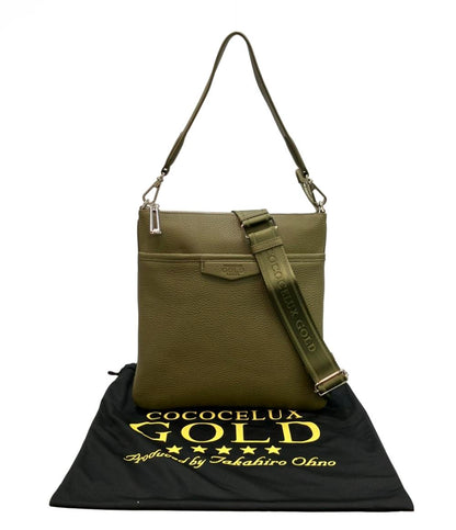 美品 COCOCELUX GOLD ショルダーバッグ 肩掛け 斜め掛け レディース ココセリュックス ゴールド