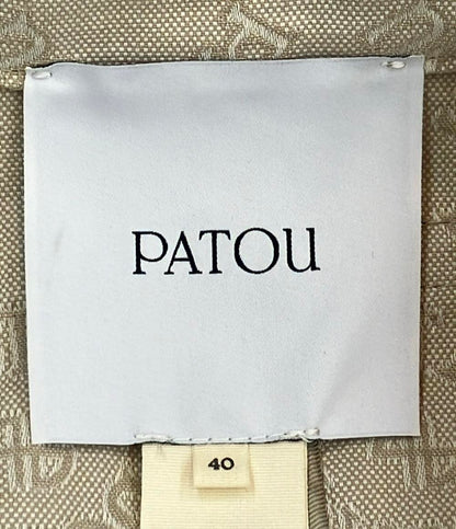 美品 PATOU ジャガードコットンショートジャケット 23S-JA029-0133 レディース SIZE 40 (L) パトゥ