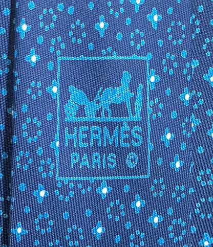 HERMES ネクタイ 花柄 7846 FA メンズ エルメス