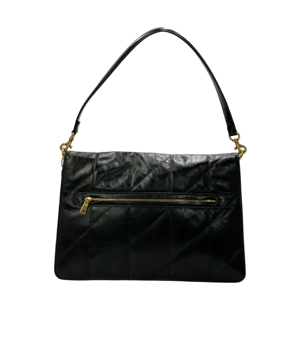 美品 COACH 2way ショルダーバッグ 肩掛け チェーン 斜め掛け タビー CAF53 レディース コーチ