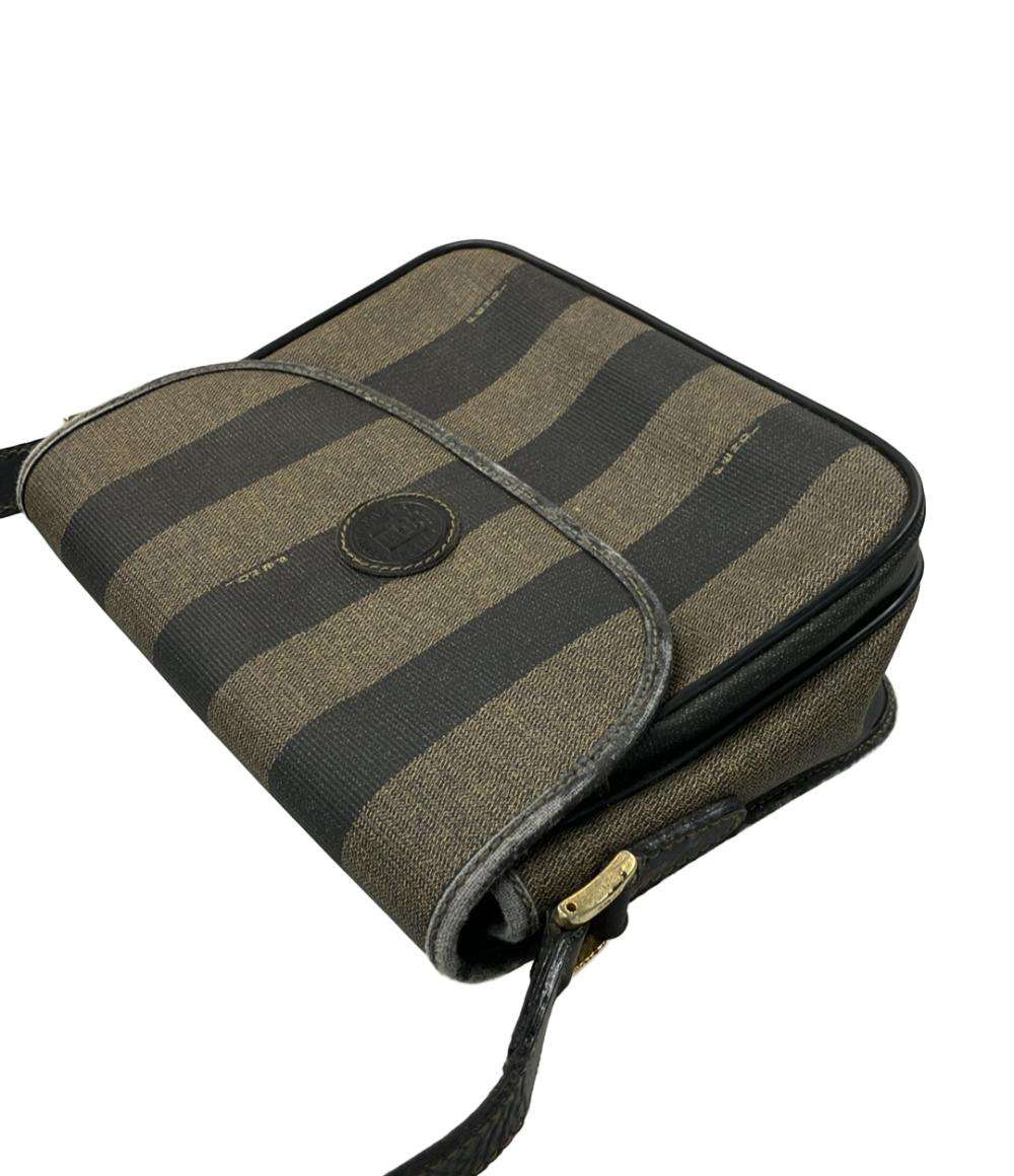 訳あり FENDI ショルダーバッグ ストライプ柄 レディース フェンディ