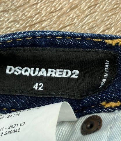 DSQUARED2 デニムパンツ ボタンフライ ダメージ加工 21SS Combat Jean S74LB0952 S30342 メンズ SIZE 42 (XS) ディースクエアード