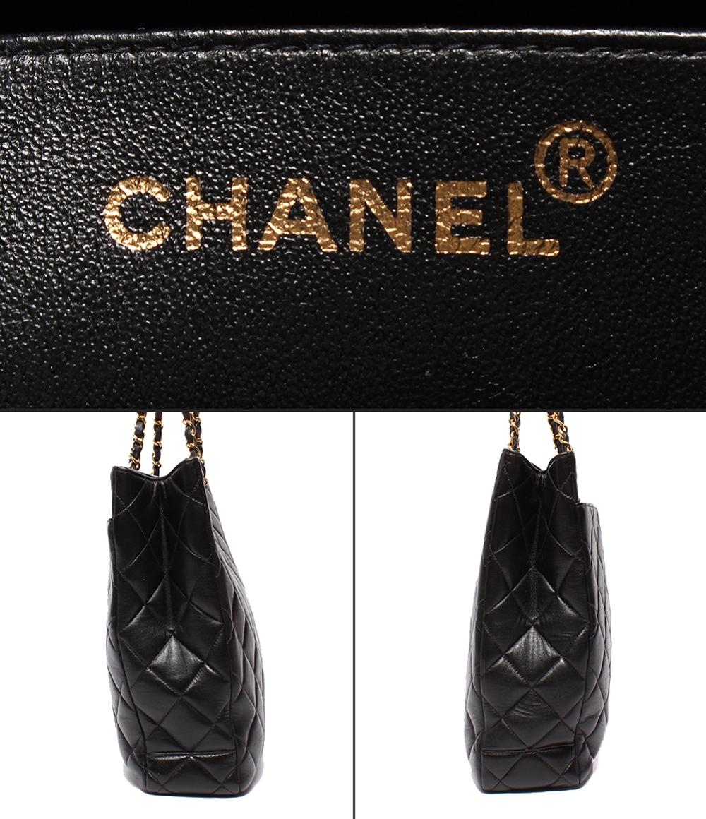 CHANEL チェーントートバッグ ショルダーバッグ 肩掛け ゴールド金具 マトラッセ レディース シャネル