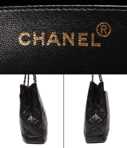 CHANEL チェーントートバッグ ショルダーバッグ 肩掛け ゴールド金具 マトラッセ レディース シャネル