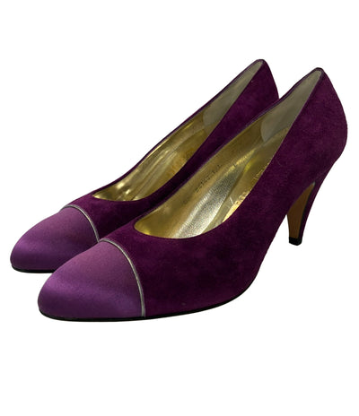 Salvatore Ferragamo スウェードパンプス DF 24146 171 レディース SIZE 8 サルヴァトーレフェラガモ