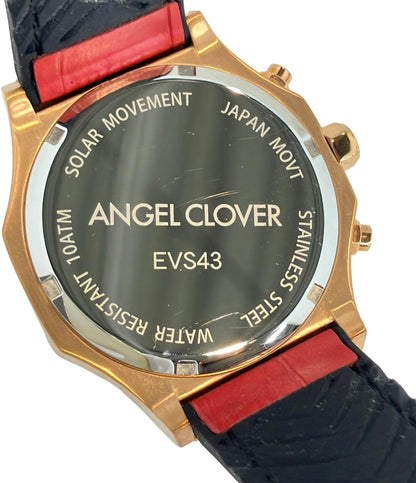 Angel Clover 腕時計 ソーラー レッド EVS43PG-RE メンズ エンジェルクローバー