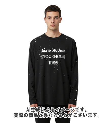 Acne Studios 長袖 Tシャツ ラインストーン FN-UX-TSHI000231 メンズ レディース SIZE XXS アクネ ストゥディオズ