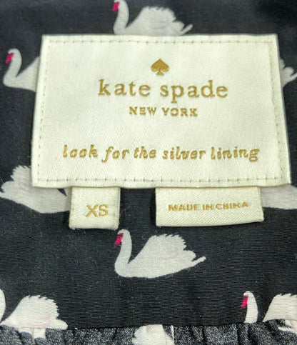 ケイトスペード 長袖ワンピース ミニ スワン柄 レディース SIZE XS (XS) kate spade