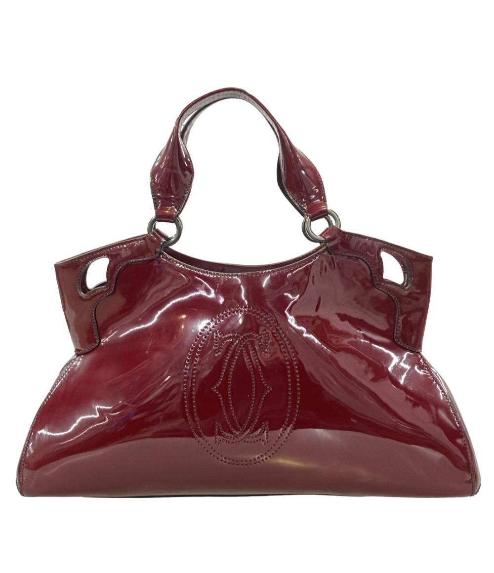 Cartier トートバッグ ハンドバッグ パテントレザー マルチェロ ドゥ カルティエ レディース カルティエ