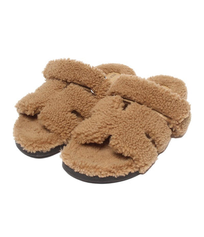 HERMES サンダル シプレ ムートン シープスキン メンズ SIZE 43 エルメス