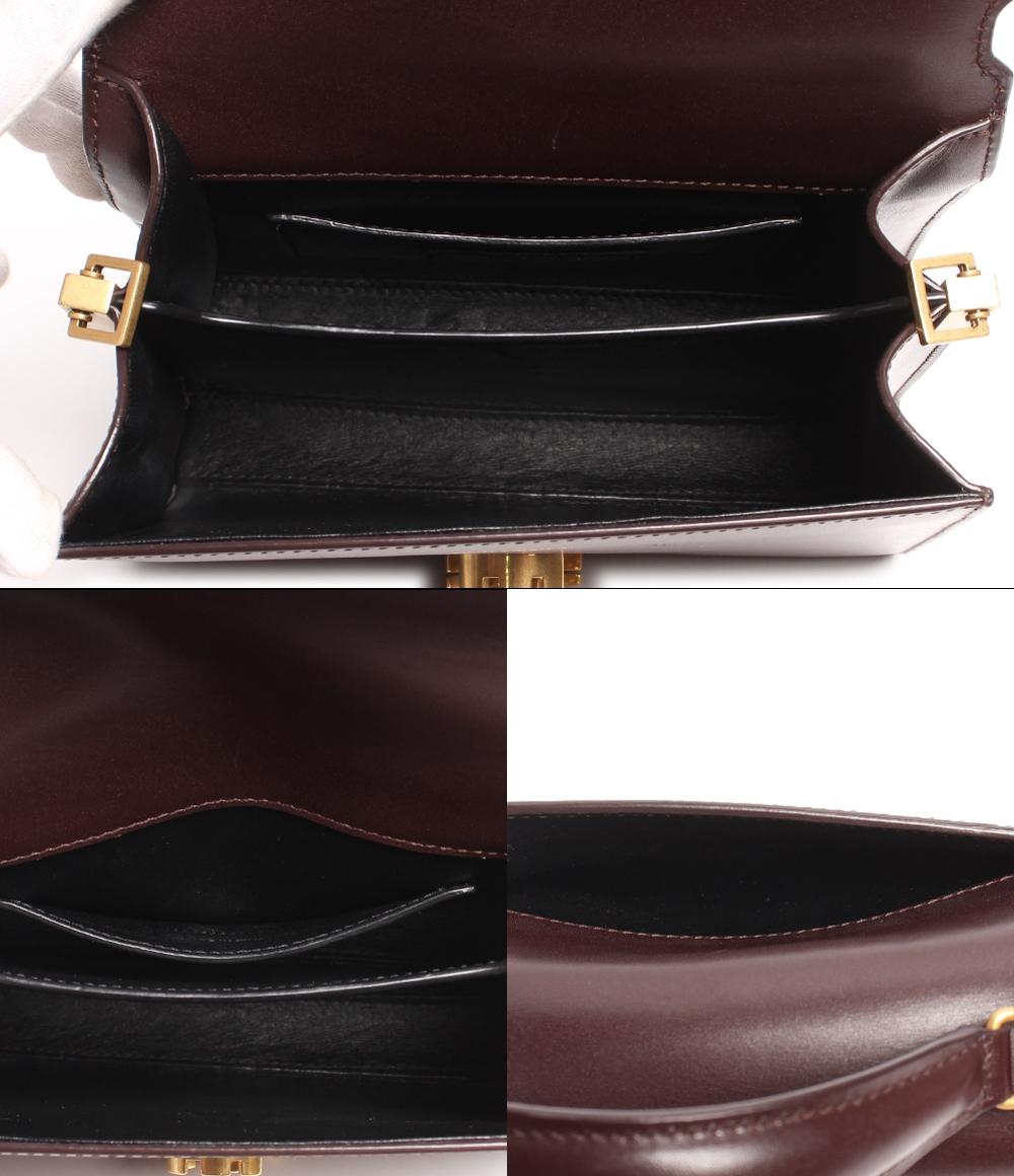 サンローランパリ 2way レザーショルダーバッグ YSLロゴ ゴールド金具 カサンドラ レディース SAINT LAURENT PARIS