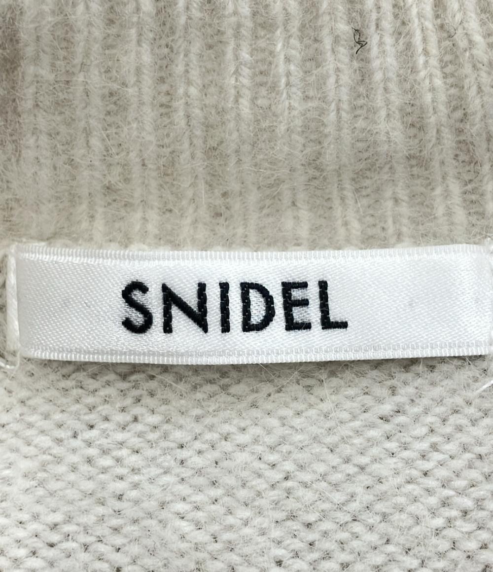 美品 スナイデル ショルダーシースルー 長袖ニット レディース SIZE F (M) snidel