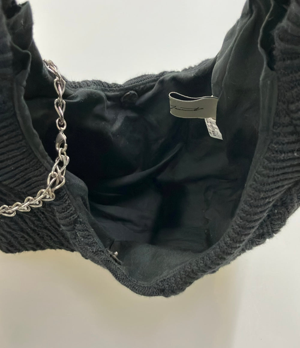 美品 Yohji Yamamoto ショルダーバッグ ニットバッグ 肩掛け レディース ヨウジヤマモト