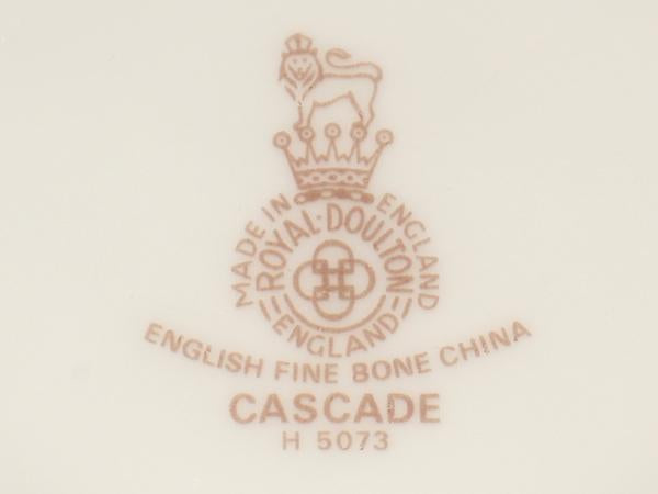 美品 ロイヤルドルトン カップ＆ソーサー 2客セット ペア カスケード Royal Doulton