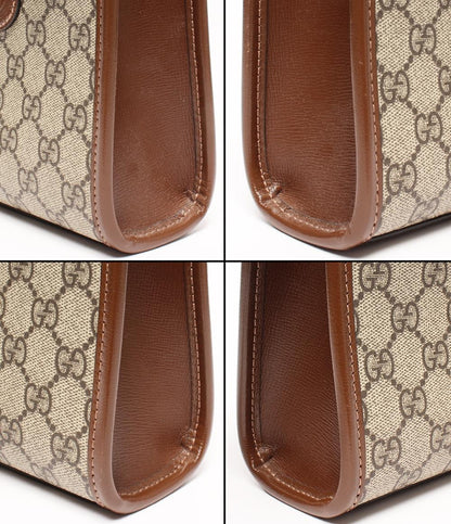 美品 グッチ 2wayハンドバッグ ショルダーバッグ 斜め掛け GGスプリーム 671623 92TCG 8563 レディース GUCCI