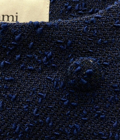 ami alexandre mattiussi ベスト ネップツイード ジレワンピース 2WAY クルーネックライン ボタン開閉 FDR105.WV0001 レディース SIZE 42 (XL)