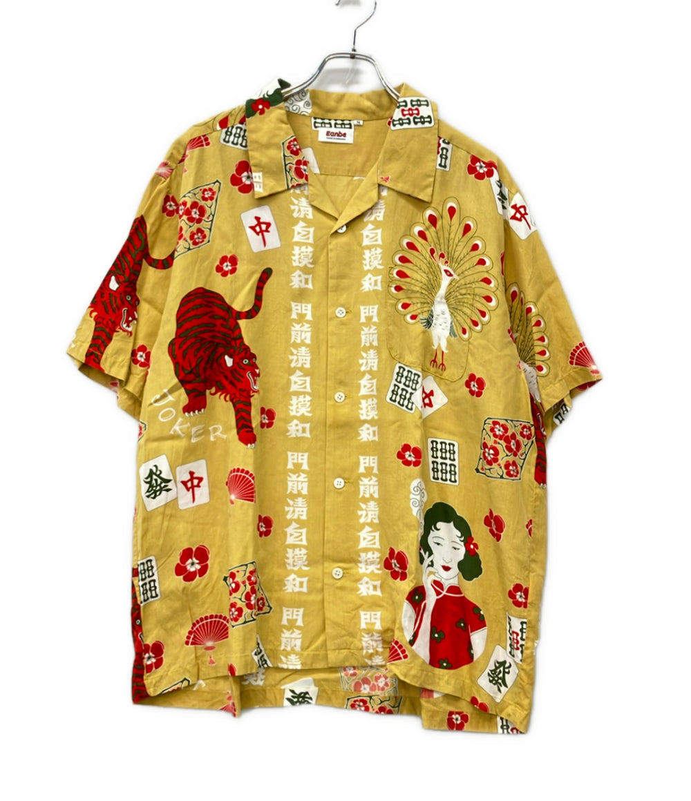 eanbe 半袖シャツ 麻雀柄 メンズ SIZE M イアンべ