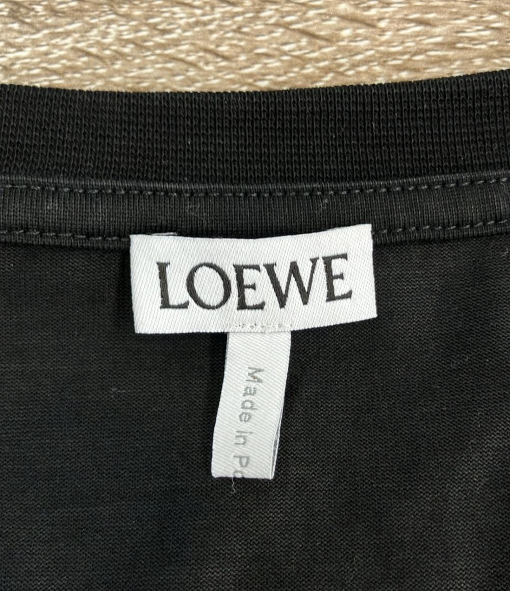 LOEWE 半袖Tシャツ アナグラム スリットカットソー チェストロゴ S359341XA4 レディース SIZE M ロエベ