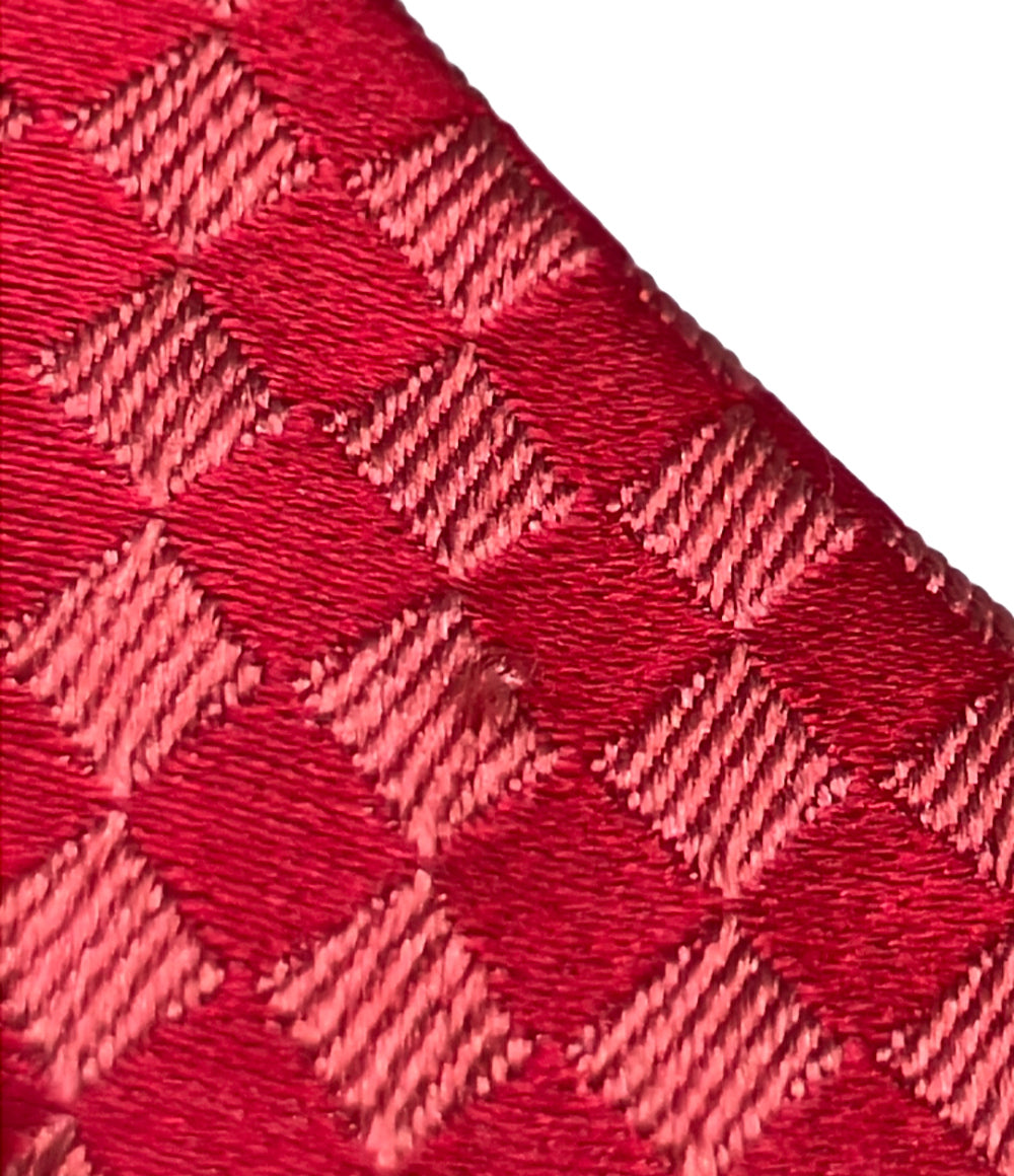 LOUIS VUITTON ネクタイ シルク100% マイクロダミエ メンズ ルイ・ヴィトン