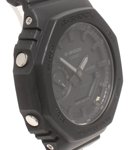 美品 CASIO 腕時計 G-SHOCK クオーツ ブラック GA-2100 メンズ カシオ
