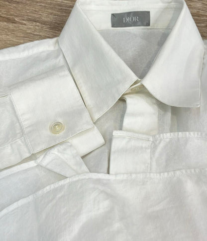 Christian Dior 長袖シャツ  コットン オブリーク 総柄 トップス 013C502A4743 メンズ SIZE 38 (M) クリスチャンディオール