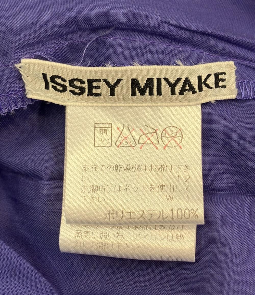 ISSEY MIYAKE 長袖 プリーツシャツ IM94-FJ935 レディース SIZE M イッセイミヤケ