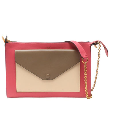 美品 セリーヌ ショルダーバッグ 斜め掛け ミディアムクラッチ レディース CELINE